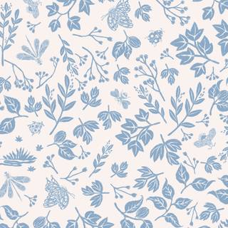 Dusty blue wallpaper