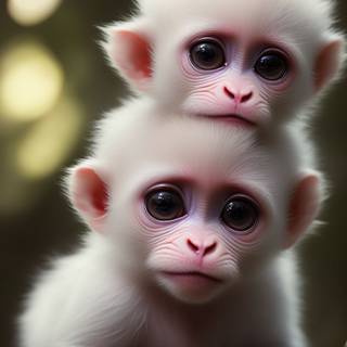 Albino monkey wallpaper