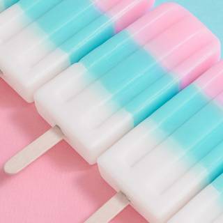 Summer pink and teal wallpaper