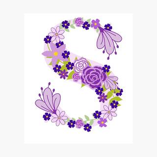 Purple letter S wallpaper