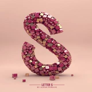 Purple letter S wallpaper
