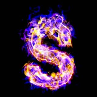 Purple letter S wallpaper