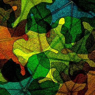 Stained glass flowers wallpaper