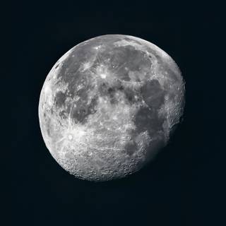 Waxing gibbous moon wallpaper
