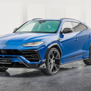 Lamborghini Urus blue wallpaper