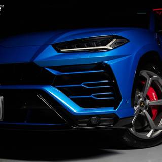 Lamborghini Urus blue wallpaper