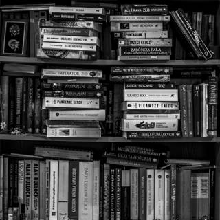 Black shelf wallpaper