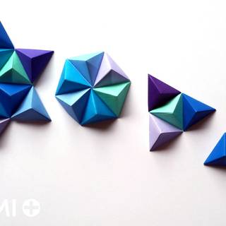 Origami 3D wallpaper