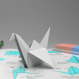 Origami 3D wallpaper