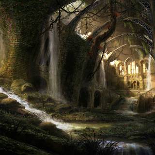 Spring nature elf wallpaper