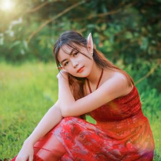 Spring nature elf wallpaper