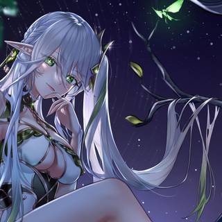 Spring nature elf wallpaper