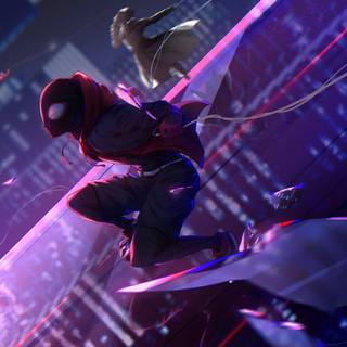 Purple Spider-Man wallpaper