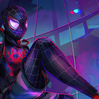 Purple Spider-Man wallpaper