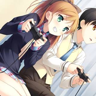 Room gaming girl wallpaper