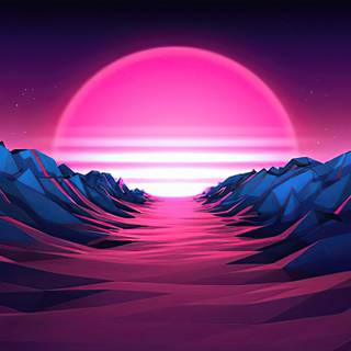 Sunrise art wallpaper