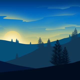 Sunrise art wallpaper