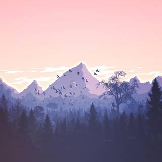 Sunrise art wallpaper