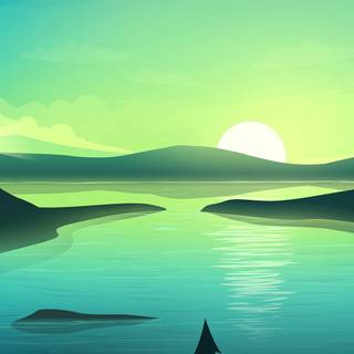 Sunrise art wallpaper
