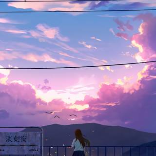 Sunrise art wallpaper