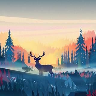 Sunrise art wallpaper