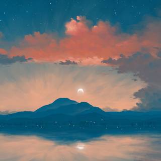 Sunrise art wallpaper