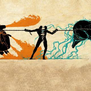 Brain and heart wallpaper