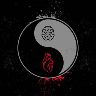 Brain and heart wallpaper