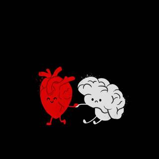 Brain and heart wallpaper