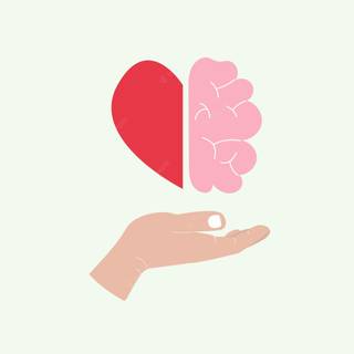Brain and heart wallpaper