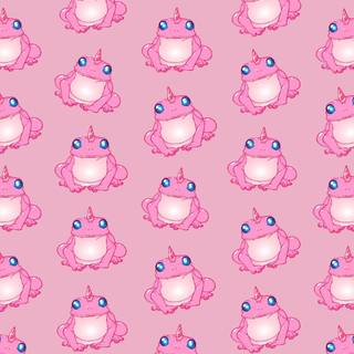 Pink frog wallpaper