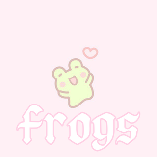Pink frog wallpaper