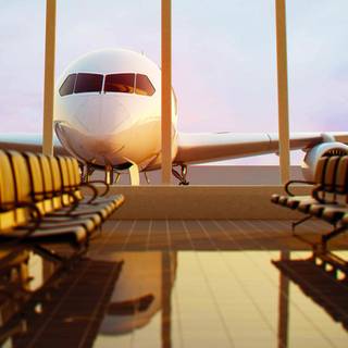 Airport terminal wallpaper