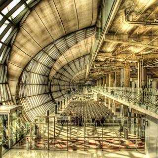 Airport terminal wallpaper