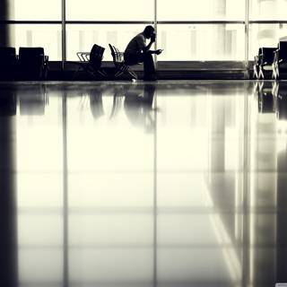 Airport terminal wallpaper