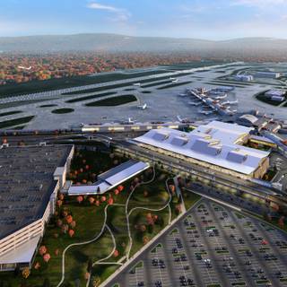 Airport terminal wallpaper