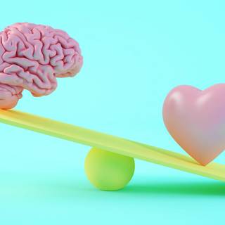 Brain and heart wallpaper