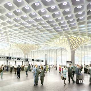 Airport terminal wallpaper