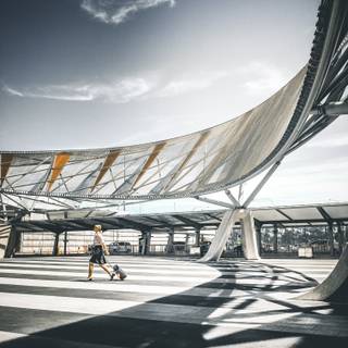 Airport terminal wallpaper