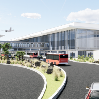 Airport terminal wallpaper