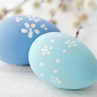 Easter light blue wallpaper