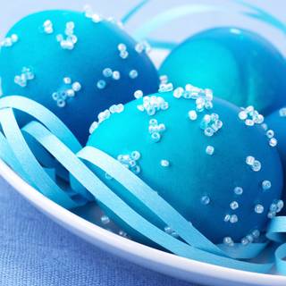 Easter light blue wallpaper