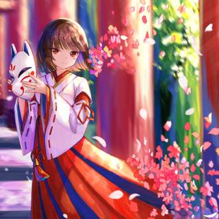 Anime spring art wallpaper