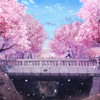 Spring anime laptop wallpaper