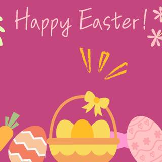 Pink Easter aesthetic wallpaper