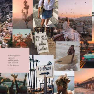 Summer vibes sunset wallpaper