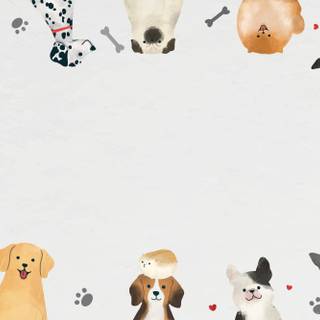 Summer vibes dogs wallpaper