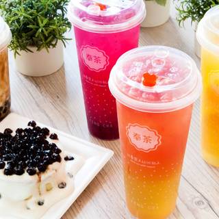 Mango summer boba wallpaper