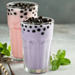 Mango summer boba wallpaper