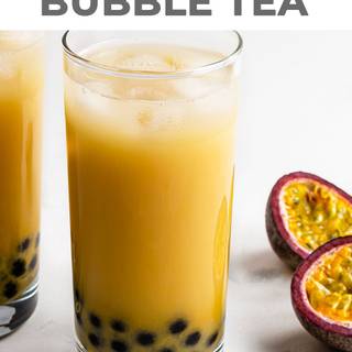 Mango summer boba wallpaper